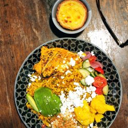 Nando's Peri-Peri - Rainbow Bowl + Portuguese Custard Tart