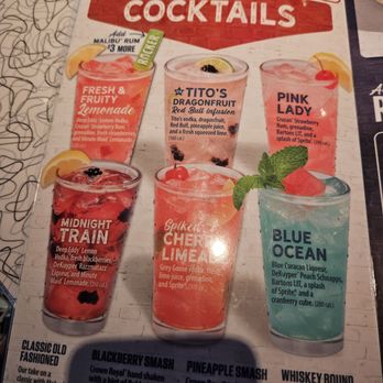 Bubba's 33 - Drink menu - Burgers Near Me - San Antonio, Texas