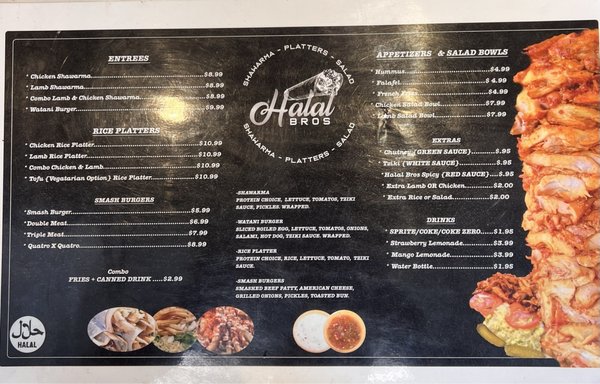 Menu photo 2 Halal Bros Fresno, CA