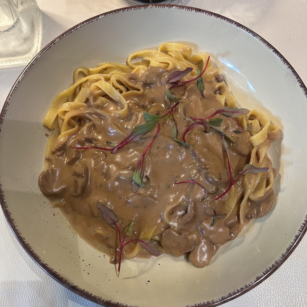 Luca Turci - Tagliatelle with mushroom - Italian Near Me - Winter Park, Florida Luca Turci - Tagliatelle with mushroom - Italian Near Me - Winter Park, Florida