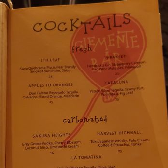 Clemente Bar - Cocktail Bars Near Me - New York, New York