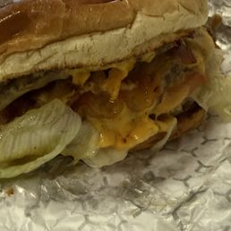 Triple patty bacon cheeseburger Triple patty bacon cheeseburger
