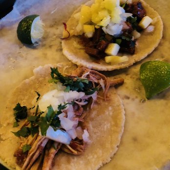 Bakersfield DET - Al Pastor & Pollo Rojo sans all dairy :) - Tacos Near Me - Detroit, Michigan