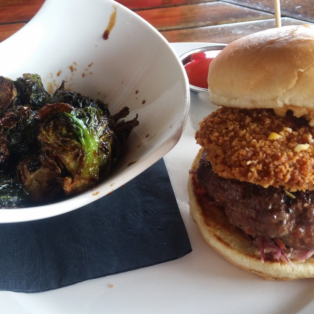 The Local - Boonie Burger with Sprouts-Outstanding! - Bars Near Me - Boone, North Carolina