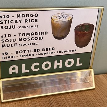 Thai Spoons - Alcoholic drinks menu - Thai Near Me - Sunnyvale, California