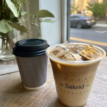 Sakrid Coffee Roasters - Cappuccino and home orange blossom latte - Coffee Roasteries Near Me - Princeton, New Jersey