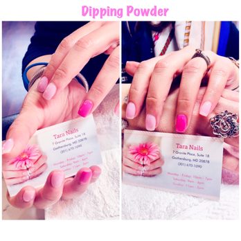 Tara Nails - Pink Dipping Powder - Nail Salons Near Me - Gaithersburg, Maryland