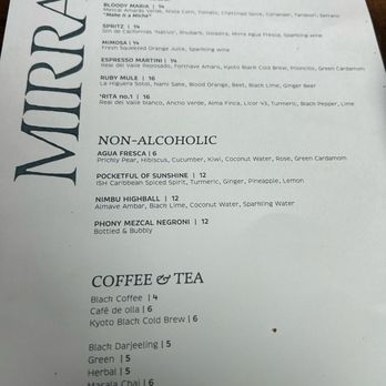 Mirra - Brunch Drink Menu - Mexican Near Me - Chicago, Illinois Mirra - Brunch Drink Menu - Mexican Near Me - Chicago, Illinois