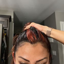 Charles Morris Salon - For whatever reason I had these harsh pieces of orange/red on the side of my hair and no where else.... I did not ask for this!