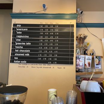Midtown Espresso - a menu on the wall - Coffee & Tea Near Me - Seattle, Washington Midtown Espresso - a menu on the wall - Coffee & Tea Near Me - Seattle, Washington