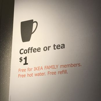 IKEA Restaurant - Free coffee, expresso, latte, ect when you sign up to be an IKEA family member (free to sign up) - Diners Near Me - San Diego, California IKEA Restaurant - Free coffee, expresso, latte, ect when you sign up to be an IKEA family member (free to sign up) - Diners Near Me - San Diego, California