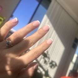Charming Nails And Spa - Sns on natural nails with french tip