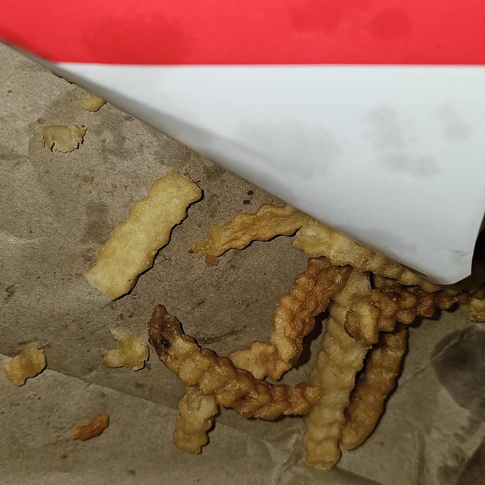 Arby's - These are the nasty looking COLD fries they gave me!! - Fast Food Near Me - Lady Lake, Florida
