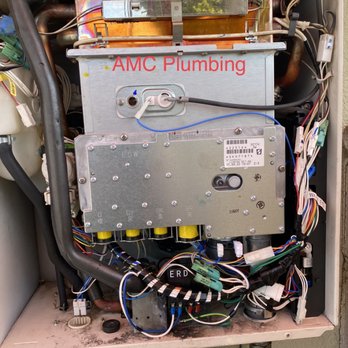 AMC Plumbing - Noritz tankless heat exchanger, gas manifold, and wiring replacement due to electrical short inside unit.. - Plumbing Near Me - El Monte, California