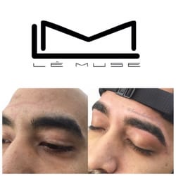 Le Muse - Just a clean up so that they are still manly but in control. We use a calming & gentle wax that do not break out the skin.