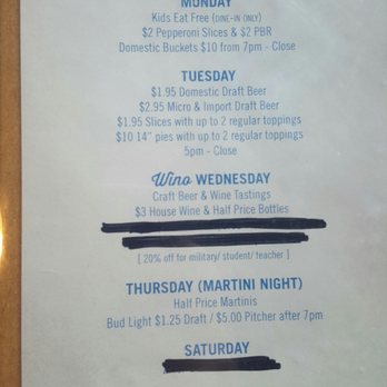 Pizza Joint - Daily specials - Pizza Near Me - Aiken, South Carolina