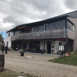 La Monnaguette - Photo from the rear of the restaurant and winery.