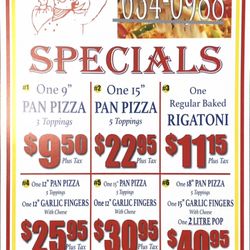 Julius Pizza - Monthly Specials