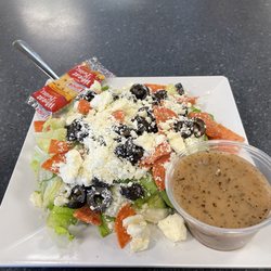 Half Greek salad