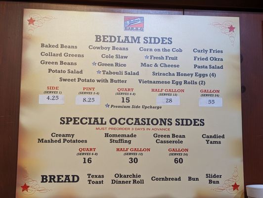 Menu photo 5 Bedlam BAR-B-Q Oklahoma City, OK Menu photo 5 Bedlam BAR-B-Q Oklahoma City, OK