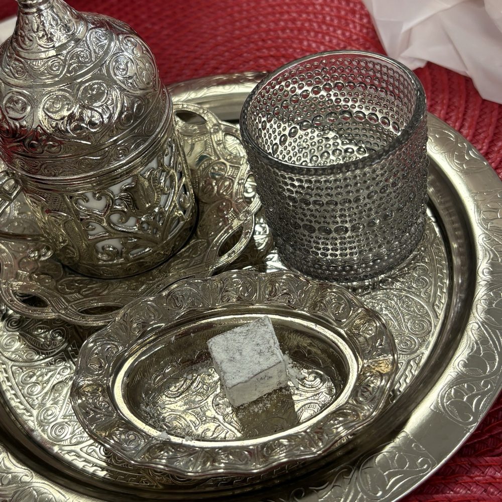 Sunay’s Turkish Cafe - Turkish coffee (sorry, one treat eaten, water drunk) - Mediterranean Near Me - Lyndhurst, Ohio Sunay’s Turkish Cafe - Turkish coffee (sorry, one treat eaten, water drunk) - Mediterranean Near Me - Lyndhurst, Ohio