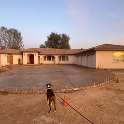Alpha Building Company - Concrete patio with salt finish