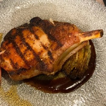Basalt - Smoked Kurobota Pork Chop - New American Near Me - Honolulu, Hawaii