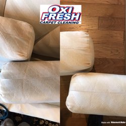 Oxi Fresh Carpet Cleaning - White couch and chair