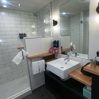 The Sparrow - Bathroom with lots of counter space! - Hotels Near Me - Boise, Idaho The Sparrow - Bathroom with lots of counter space! - Hotels Near Me - Boise, Idaho