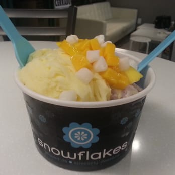 Snowflakes - Mango and Taro Shaved Snow - Shaved Ice Near Me - Artesia, California Snowflakes - Mango and Taro Shaved Snow - Shaved Ice Near Me - Artesia, California