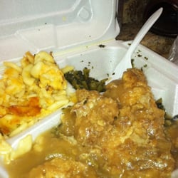 Smothered chicken, two thumbs up