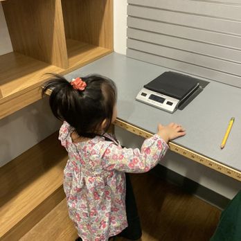 Pretend City Children's Museum - UPS Store. Like all of us, she only wanted to be in there for 30 seconds. Haha. - Venues & Event Spaces Near Me - Irvine, California