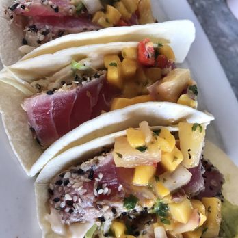 Sand On the Beach - Ahi tuna tacos - yum! - American Near Me - Melbourne Beach, Florida Sand On the Beach - Ahi tuna tacos - yum! - American Near Me - Melbourne Beach, Florida
