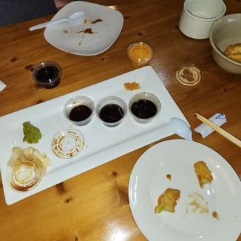 SUMO SUSHI HIBACHI - So good it disappears! Miso soup, Shrimp/veg Tempura, Cali Roll, Tuna Roll, Yellowtail Roll.....and Extra Yum Sauce To Go!!! - Japanese Near Me - Columbia, South Carolina SUMO SUSHI HIBACHI - So good it disappears! Miso soup, Shrimp/veg Tempura, Cali Roll, Tuna Roll, Yellowtail Roll.....and Extra Yum Sauce To Go!!! - Japanese Near Me - Columbia, South Carolina