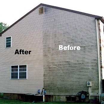 Higher Powered Pressure Wash - no house is too high! We can clean up to 40 ft high - Pressure Washers Near Me - Enfield, Connecticut Higher Powered Pressure Wash - no house is too high! We can clean up to 40 ft high - Pressure Washers Near Me - Enfield, Connecticut