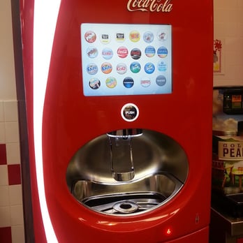 Five Guys - Funky Coke machine - Burgers Near Me - Redwood City, California Five Guys - Funky Coke machine - Burgers Near Me - Redwood City, California