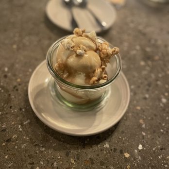 Scales - Vanilla sundae with butterscotch and popcorn - Seafood Near Me - Portland, Maine