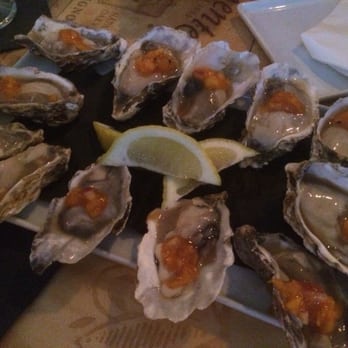 Bevy - $1 oysters with fruit salsa!! - Cocktail Bars Near Me - Honolulu, Hawaii Bevy - $1 oysters with fruit salsa!! - Cocktail Bars Near Me - Honolulu, Hawaii