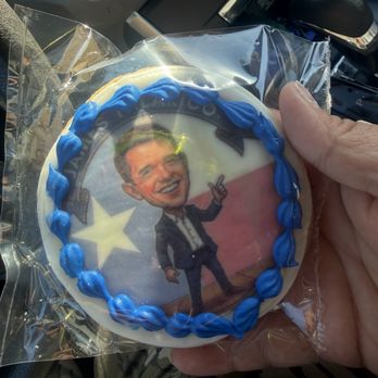 Three Brothers Bakery - James Senatorial Cookie Poll Cookie- Talarico - Bakeries Near Me - Houston, Texas