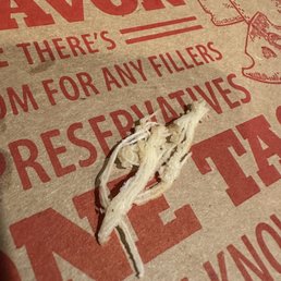 Pulled this wad of string out of my pizza crust.