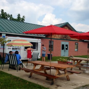 Bears Shaved Ice - people sitting at picnic tables under umbrellas - Shaved Ice Near Me Bears Shaved Ice - people sitting at picnic tables under umbrellas - Shaved Ice Near Me