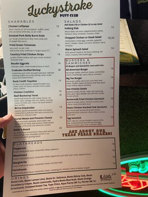 Menu photo 1 Luckystroke Putt Club Kemah, TX Menu photo 1 Luckystroke Putt Club Kemah, TX