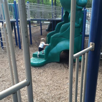 Sawmill Park - Tall equipment accommodates parents - Parks Near Me - The Woodlands, Texas
