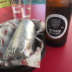 Mission Burrito - Burrito + Cider mmmmmmmmm
