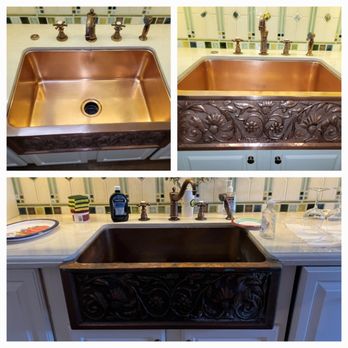 Seriously Refurbishing - Not only does copper polish nicely, it stays that way with Seriously Refinishings sealing process - Refinishing Services Near Me - River Oaks, Texas Seriously Refurbishing - Not only does copper polish nicely, it stays that way with Seriously Refinishings sealing process - Refinishing Services Near Me - River Oaks, Texas