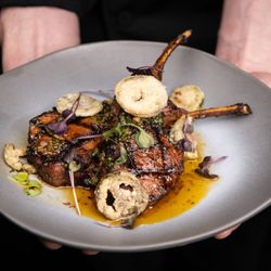 Deca + Bol - Our amazing Lamb Lollipops with Chimichurri and Fried Jalapeno chips