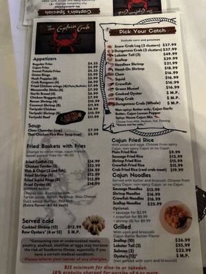 Menu photo 4 The Captain Crab Lakewood , WA