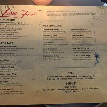Little Fish - Menu - Seafood Near Me - Southold, New York