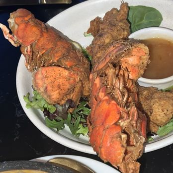 Bungalow Downtown Dining - Fried Lobster Tail - Steakhouses Near Me - Houston, Texas Bungalow Downtown Dining - Fried Lobster Tail - Steakhouses Near Me - Houston, Texas