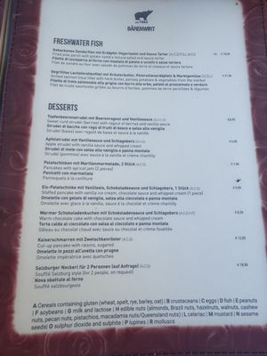 Menu photo 4 Bärenwirt Salzburg, 5 Menu photo 4 Bärenwirt Salzburg, 5